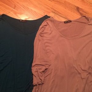 Lot of 2 flowy shirts
